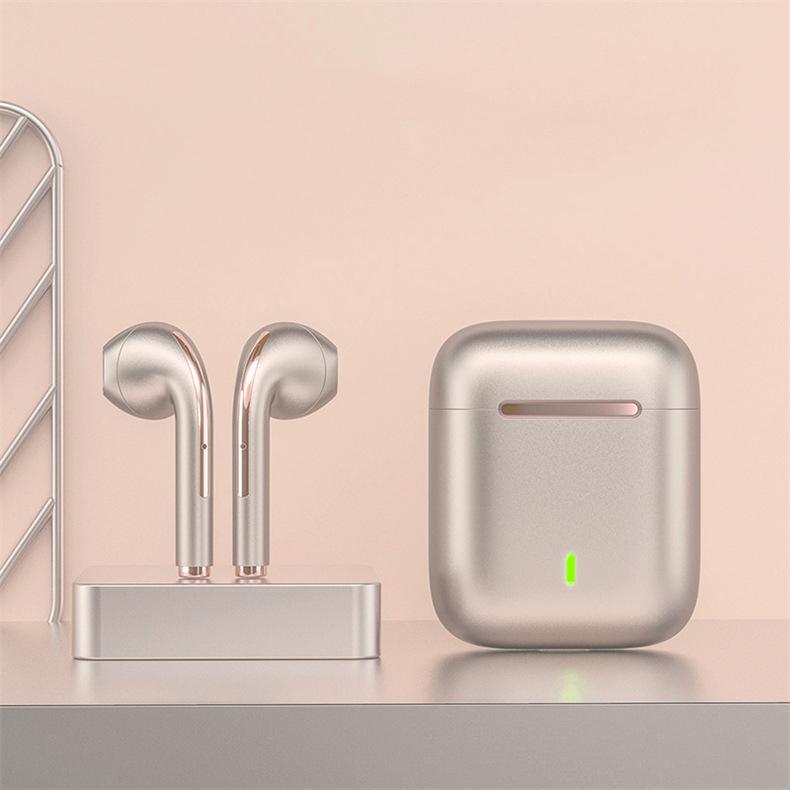 VAORLO Bezdrátová sluchátka J18 TWS HiFi Stereo Subwoofer Super Bass S mikrofonem HD Headset Sluchátka Noise Cancel Sluchátka pro iphone Xiaomi Huawei