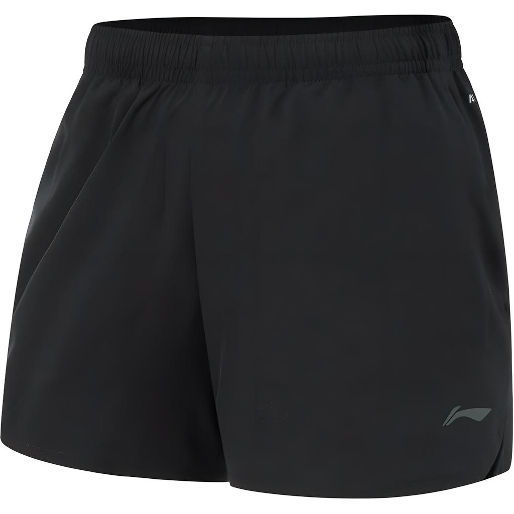 Li Ning Running Series Loose Comfortable Five-Point Casual Sports Shorts Women Shorts Black AKSU576-1