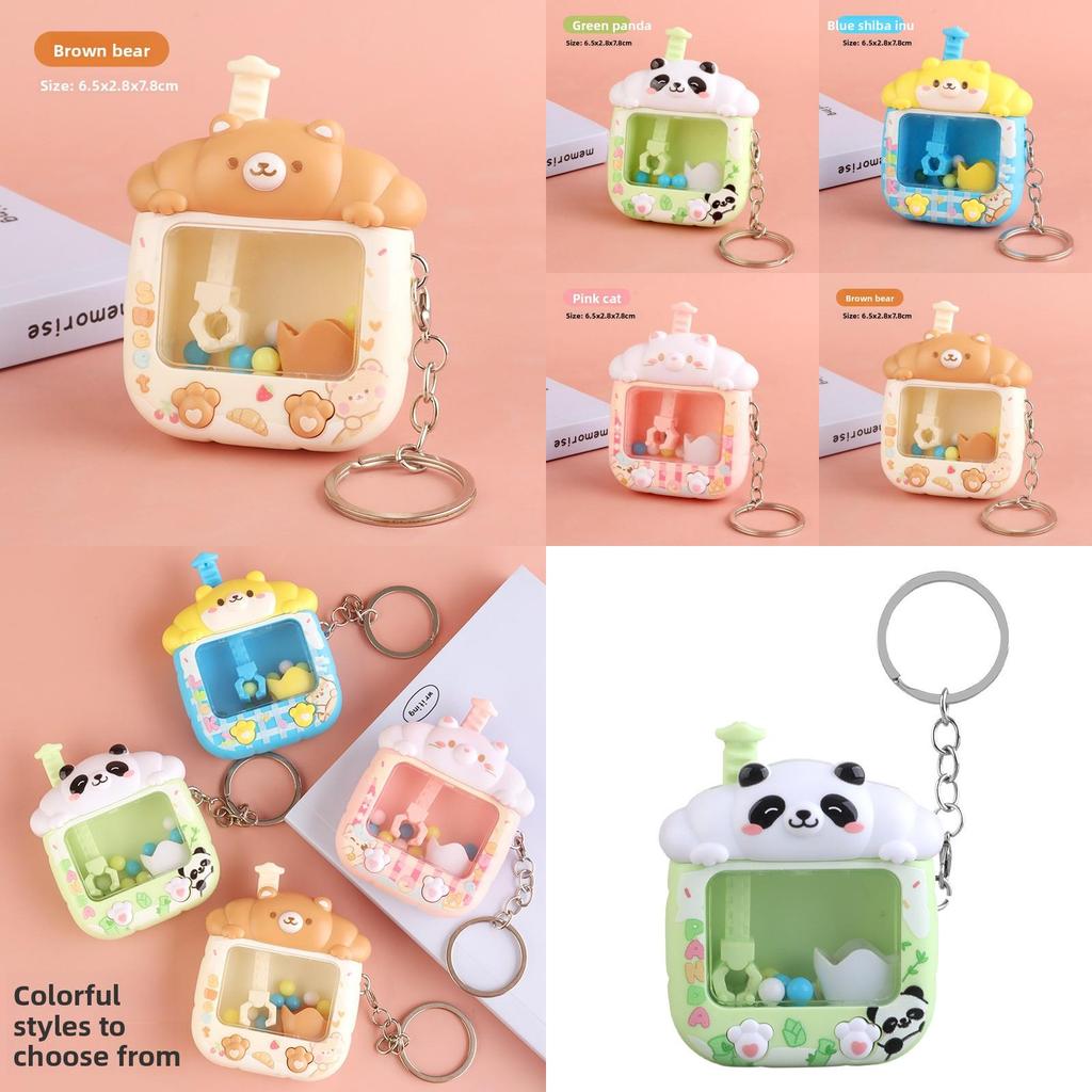 Kids Cuter Panda Cat Toy Keychain For Kids With Plastic Construction For Children And Teens