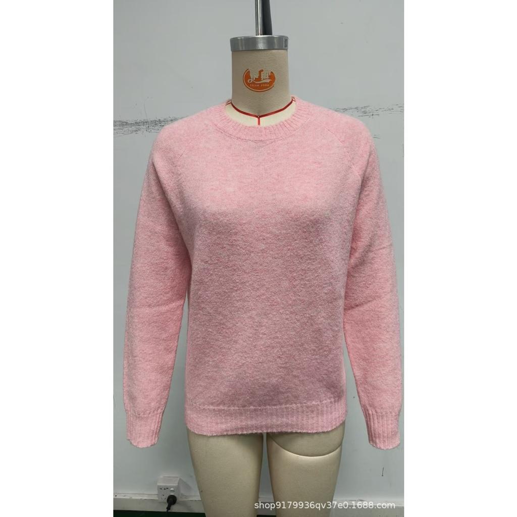 Damski Vintage Miękki Sweter Dzianinowy, Luźny Codzienny Sweter, Wiosna Jesień