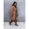 Autumn Winter Women's Double-Breasted Blazer Dress, Belted Waist Office Dress with Color Options, Versatile Work To Party Wear