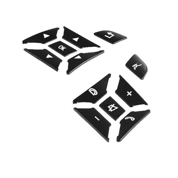 Schwarz Für Mercedes Benz W176 W246 W204 W212 C117 W117 X156 W218 X204 R172 W166 X166 Auto Lenkrad Taste patch Trim