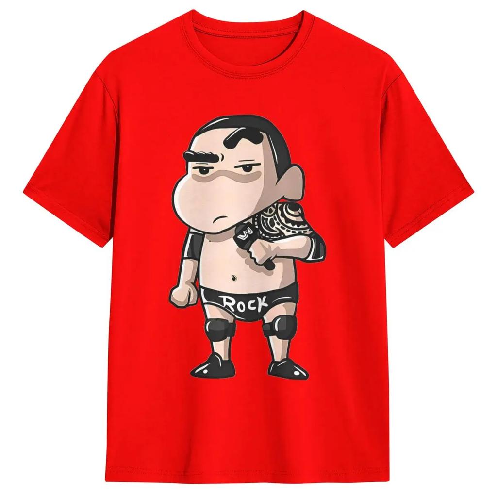 Mens T Shirt Funny Crayon Shin Chan T-Shirts Harajuku Summer Tees Classic Design 100% Cotton Tops Plus Size 6XL
