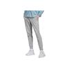 adidas Solid Color Logo Drawstring Joggers Men Bottoms Grey IC9419