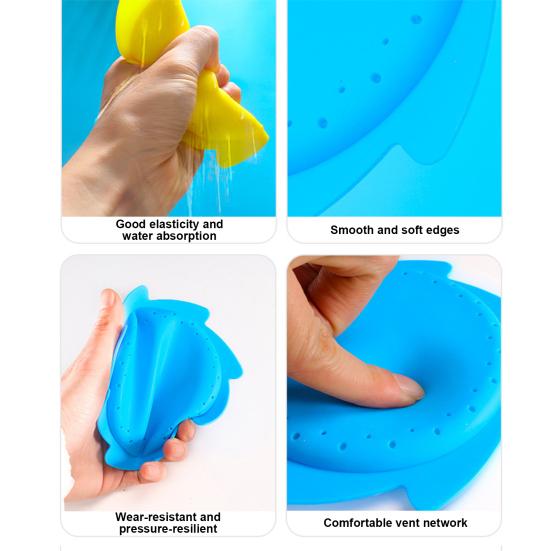 Silicone Water Flying Disc Summer Outdoor Beach Garden Spray Lawn Seaside Water Toy Splash Disc Parent-child Family