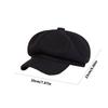 Soft Warm Winter Painters Cap With Solid Color Cotton Newsboys Cabbie Hat For Women Casual Outfit Everyday Essential