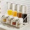 2 Tier Metal Spice Rack Free Standing Kitchen Seasoning Organizer Step Storage Holder  Countertop