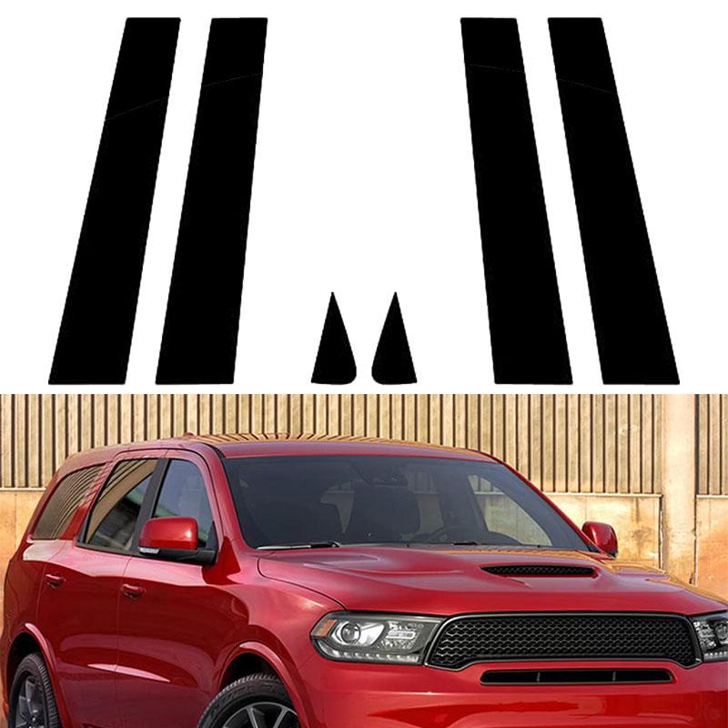 Adesivi Pilastro B C Neri, Facili da Installare, Rivestimento Finestrino in PC, Antigraffio, Parti per Styling Esterno Adatte per Dodge Durango 2011-2024