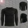 Schnelltrocknendes Anti-Kollisions-Langarm-Enges Rugby- & Basketball-Trainingsshirt