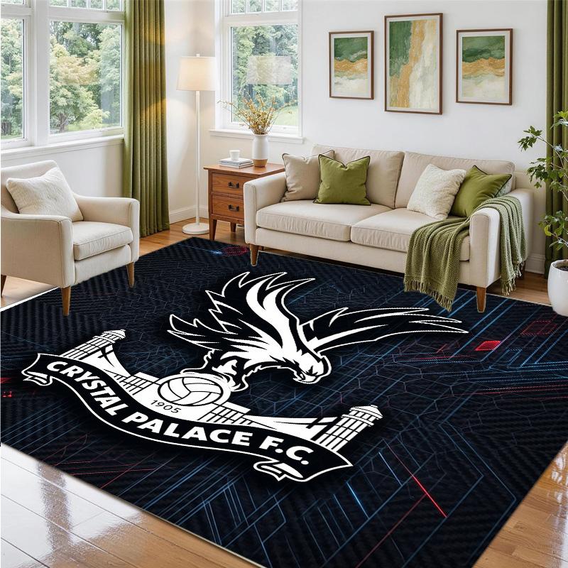 Crystal Palace Design Crystal Velvet Rug Soft Decorative Mat for Bedroom Entrance