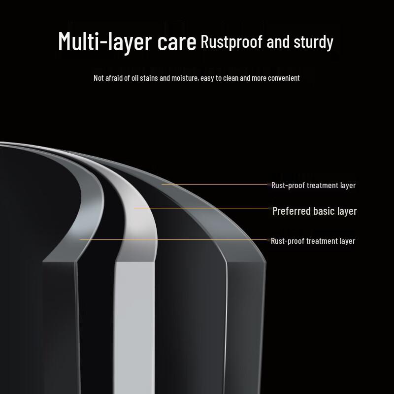 Bieying 2-Tier Kitchen Countertop Storage Cabinet