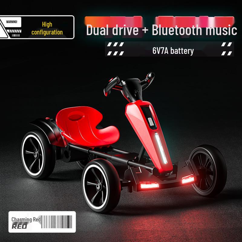 Foldable Children's Electric Go-Kart - Remote Control Car for Boys & Girls