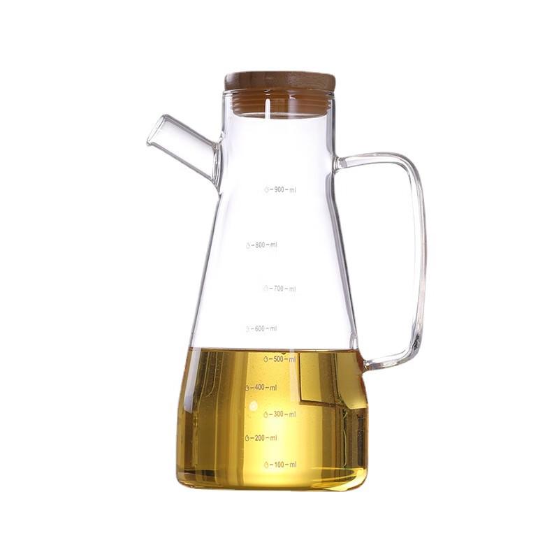 Glass Oil Dispenser Bottle with Scale