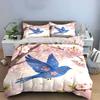 Spring Bird Decoration Set Soft Comfortable Duvet Cover Bedding Set Included 1*Duvet Cover & 2*Pillowcases gift