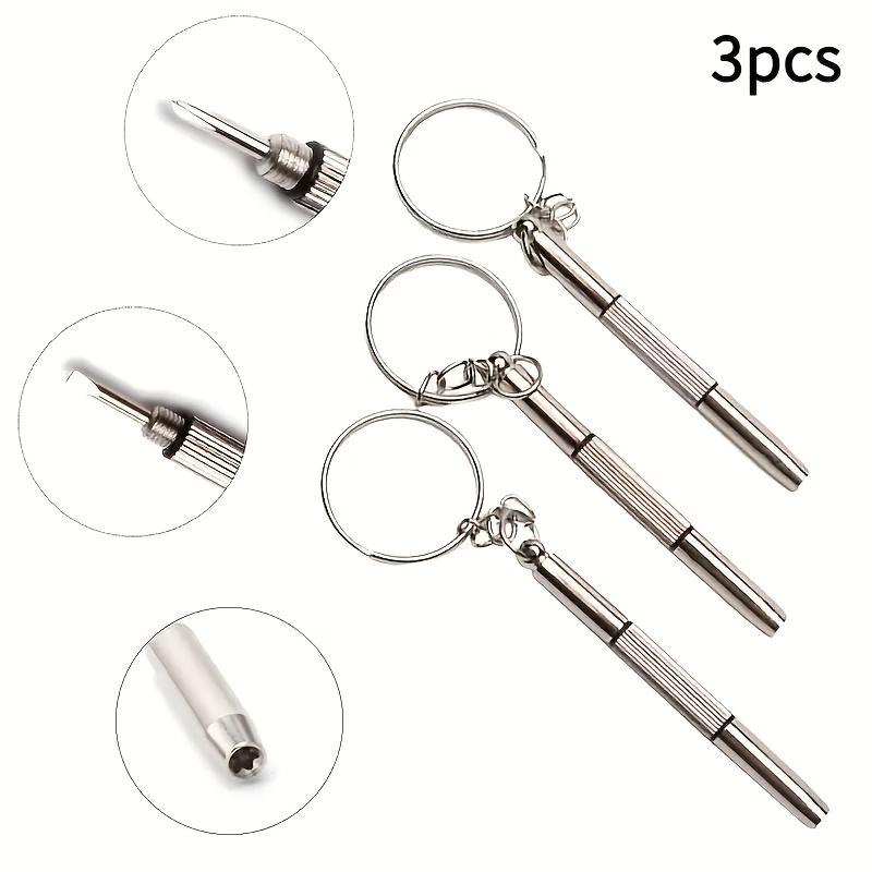 Mini Eyeglass Screwdriver, 3-in-1 Multifunctional Glasses Repair Kit Lens Fixer, Frame, Watch, and Eyewear Maintenance