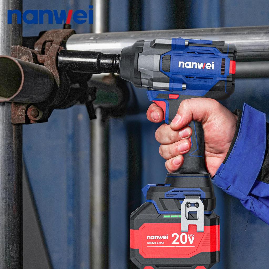 1000N NANWEI Electric Impact Wrench, size 1/2, adjustable torque 500N/800N/1000N, max. speed 2300 rpm