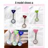 Leppte Luminous Nurse Watch: Clip-on Retro Pocket Breast Watch for Women, Cute Student Engraving