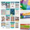 16Pcs/Set Educational Poster Alphabet Number Animal Color Weather Learning Nursery Preschool Kindergarten Early Education Wall Hanging Decoration