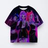 Girl's Clothing K-pop Demon Hunter Cartoon T-shirt Soft Comfortable Versatile Summer Short Sleeves T-shirt