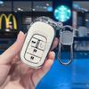 Tpu Car Key Case Cover Fob Bag For Honda    Accord Civic Hr-V Cr-V Pilot Sport Si Ex Ex-L Keychain Auto Accessories