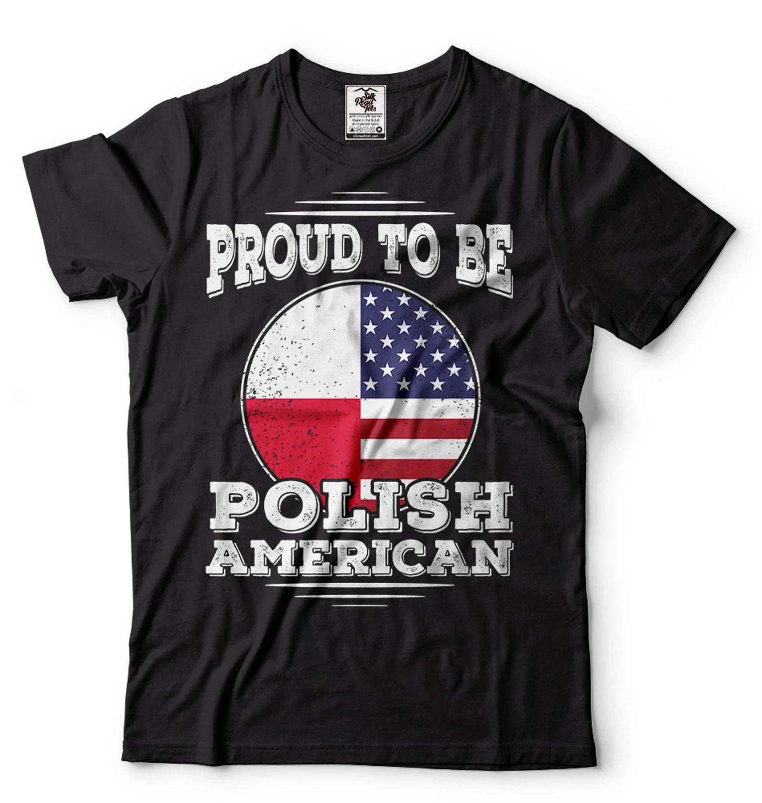 Proud To Be Polish American Shirt Poland Patriotic Tee Poland National Flag Tee L