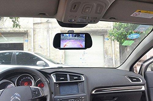 ORIGINCOM 7-inch Rearview Mirror Monitor with Automatic Rearview Camera Switching, Remote Control, Touch Buttons, TFT/LCD Display, ORG-700H