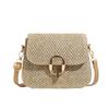 New Crossbody Straw Woven Bag Handbag for Women's Bag Woven Vacation Bag Rattan Bag Fashion Small Bag Saddle Bag