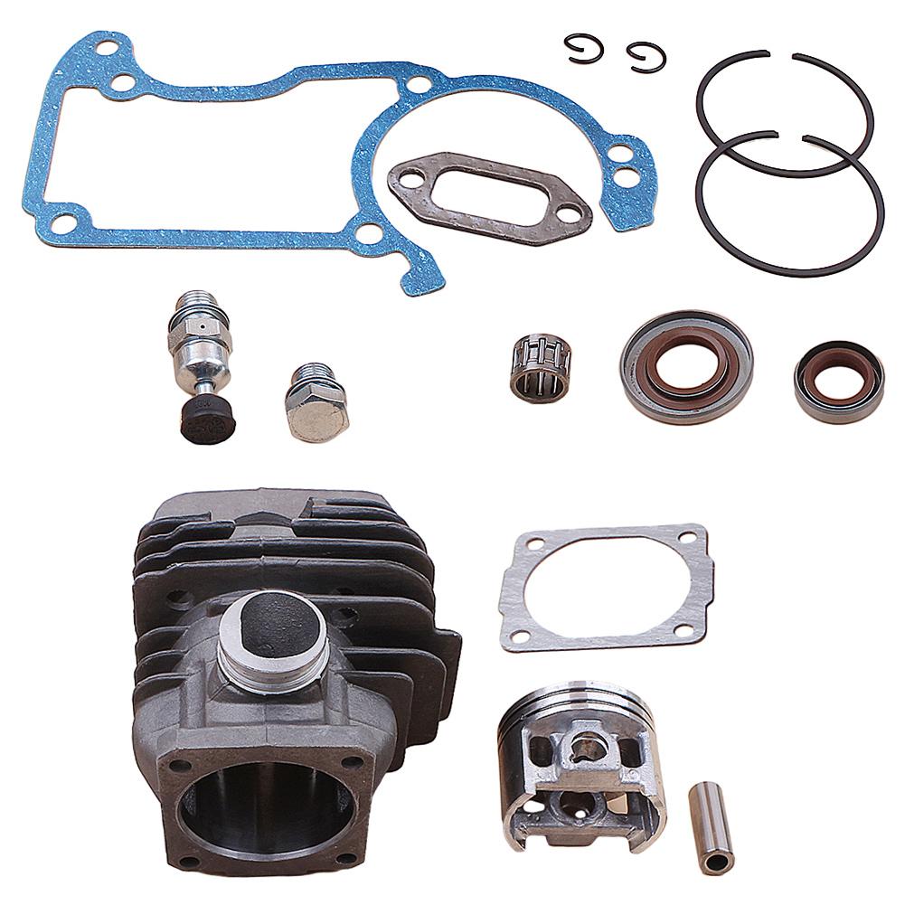 For Chainsaw Replacement As Shown Plated Cylinder Kit Replacement Cylinder Complete Accessory Set For MS260 Chainsaw