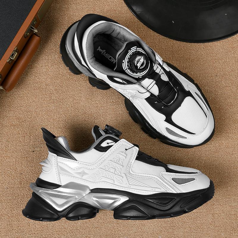 Men's Casual Sneakers Four Season Soft-sole Breathable Outdoor Comfort Racing Running Shoes Student Thick Sole Speed Sports Shoe