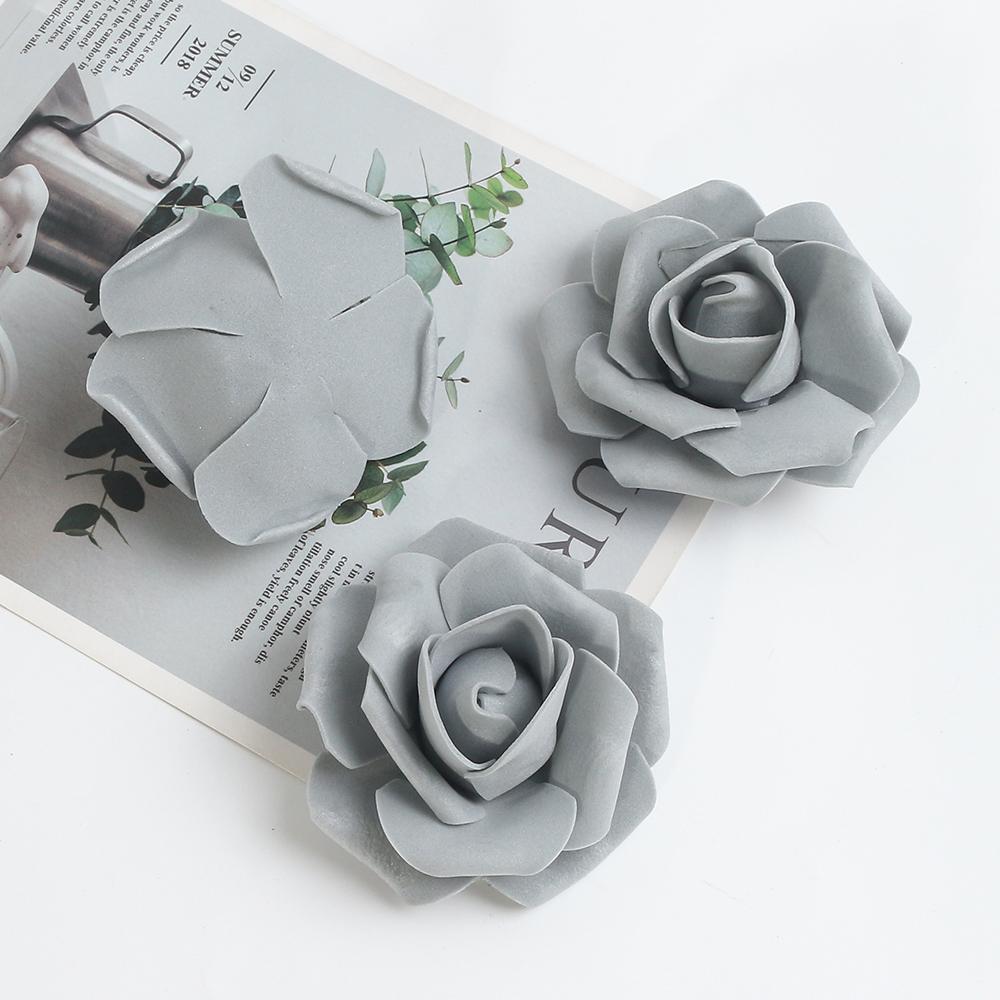 10/20/40 Stück Künstliche Rosenköpfe 7CM Kunstblumen Hochzeitsdekoration Wohnzimmer Dekoration Gartenparty DIY Girlande Zubehör