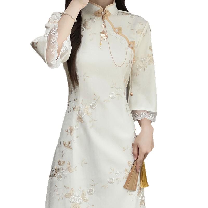 New Summer Qipao Dress: Retro Chinese Style for Young, Everyday Elegance