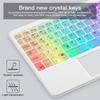 Colorful Luminous Bluetooth Keyboard Backlit Portable Keyboard Wireless Keyboard  Notebook