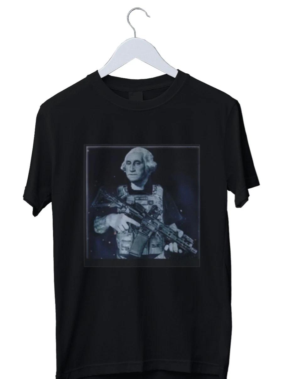 Unisex Adult Casual Graphic George Washington 1776 F G NRA Rafl Rig... XL