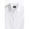 H M Easy Care Regular Fit sHirt wHite