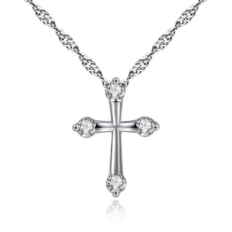 Buy Fashion Cross Pendant Necklace Women Gift Accessories Alloy
