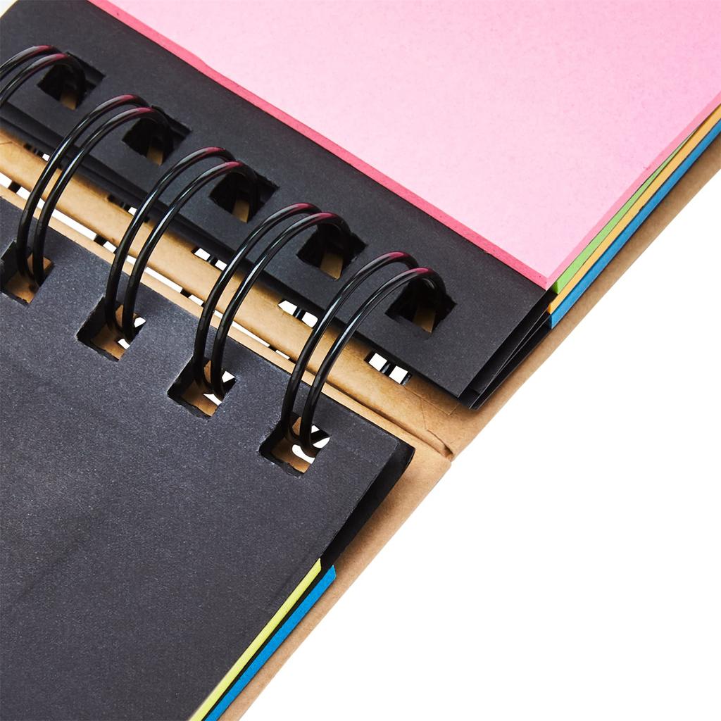 Hard Cover Note Pads Small Spiral Notebook Self-Adhesive Sticky Note Combination Memo Pads School Office Supplies