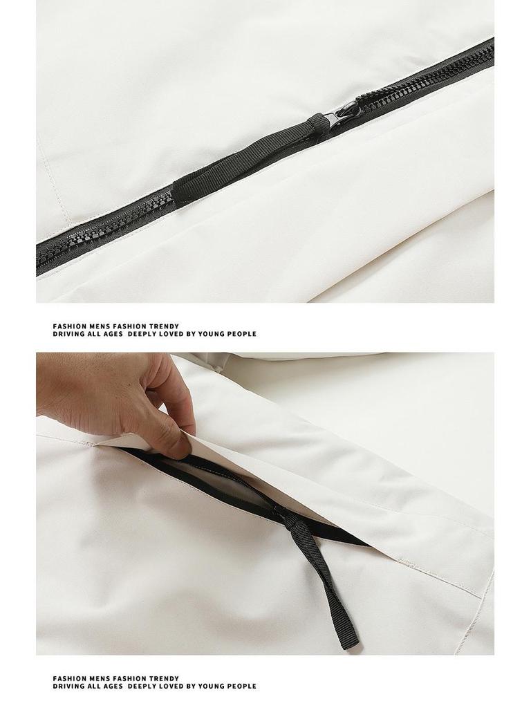 Men’s Winter Graphene Self-Heating Windbreaker: Thick Warm Cotton Jacket for Cold Protection