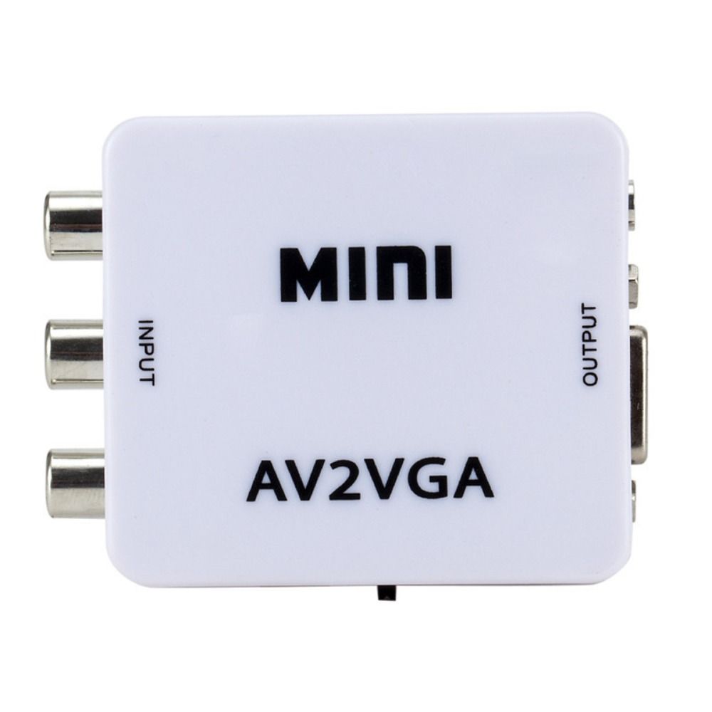 RCA To VGA AV To VGA Adapter AV2VGA AV2VGA Converter Convenient   for Set-top Box/VCD/DVD/Webcam
