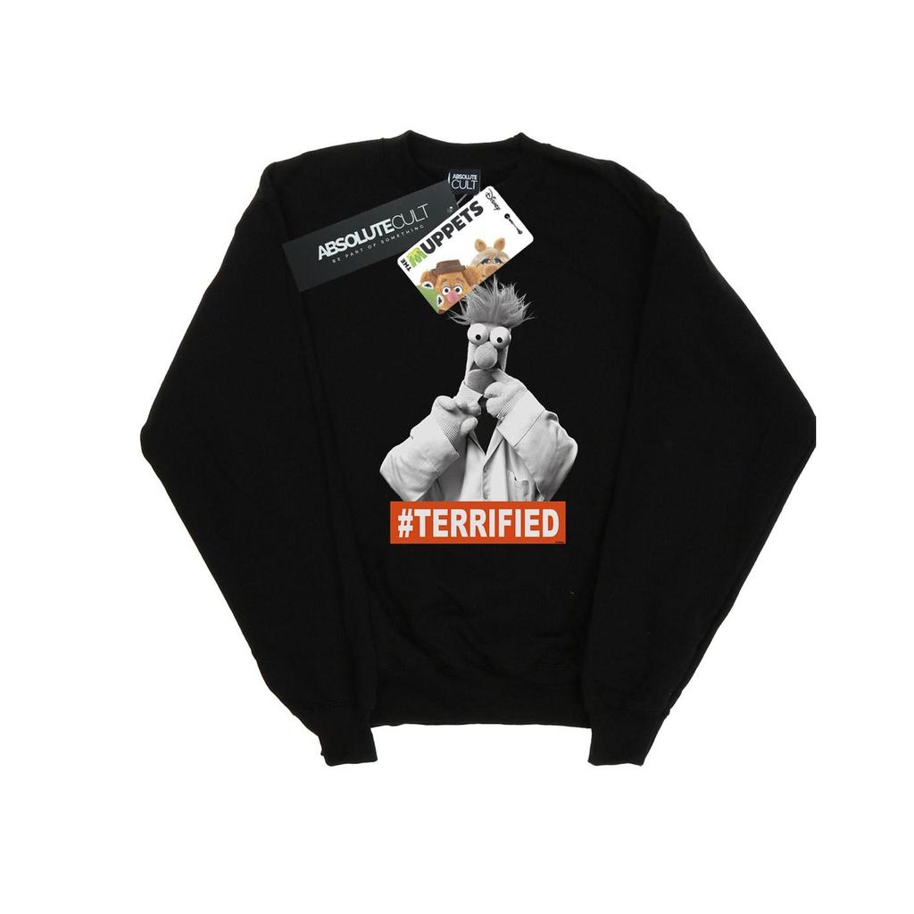 Disney Mens The Muppets Beaker Terrified Sweatshirt