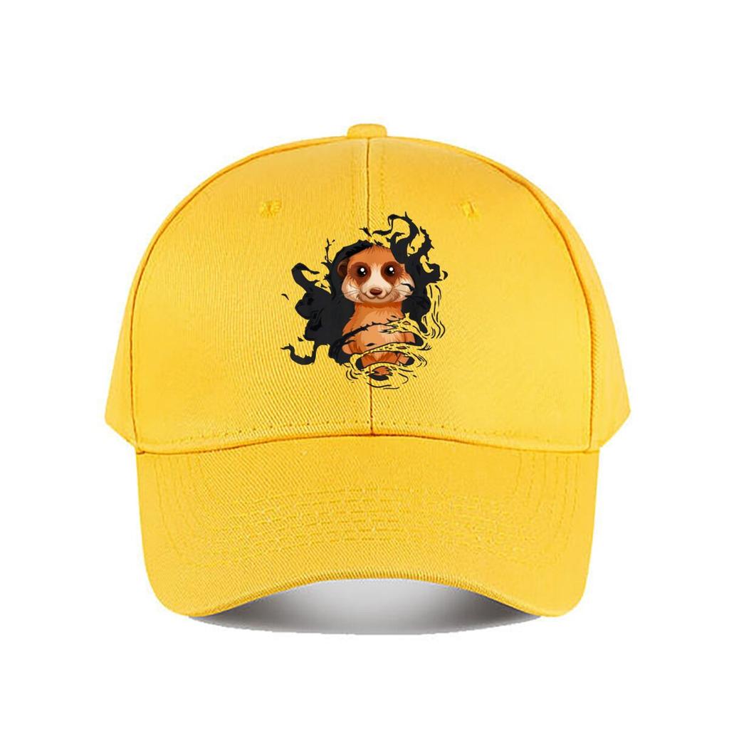 Surrealer Erdmännchen Kunst Grafik Baseballkappe Mode Outdoor Sport Sonnenhut Unisex Snapback Kappe Damen