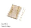 50PCS U Shaped Alloy Hairpins Waved Hair Clips Metal Black Bobby Pins Barrettes Bridal Hairstyle Tools Hairpin  Gifts