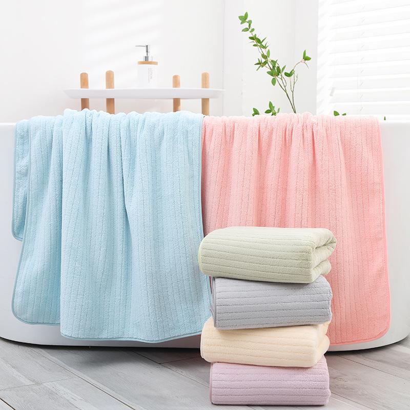 70x140cm Adult Bath Towel for Both Men Women Absorbent Quick Drying Less Prone To Shedding Hair Enlarged Wearable Bath Towel Couple Style Shower Robe