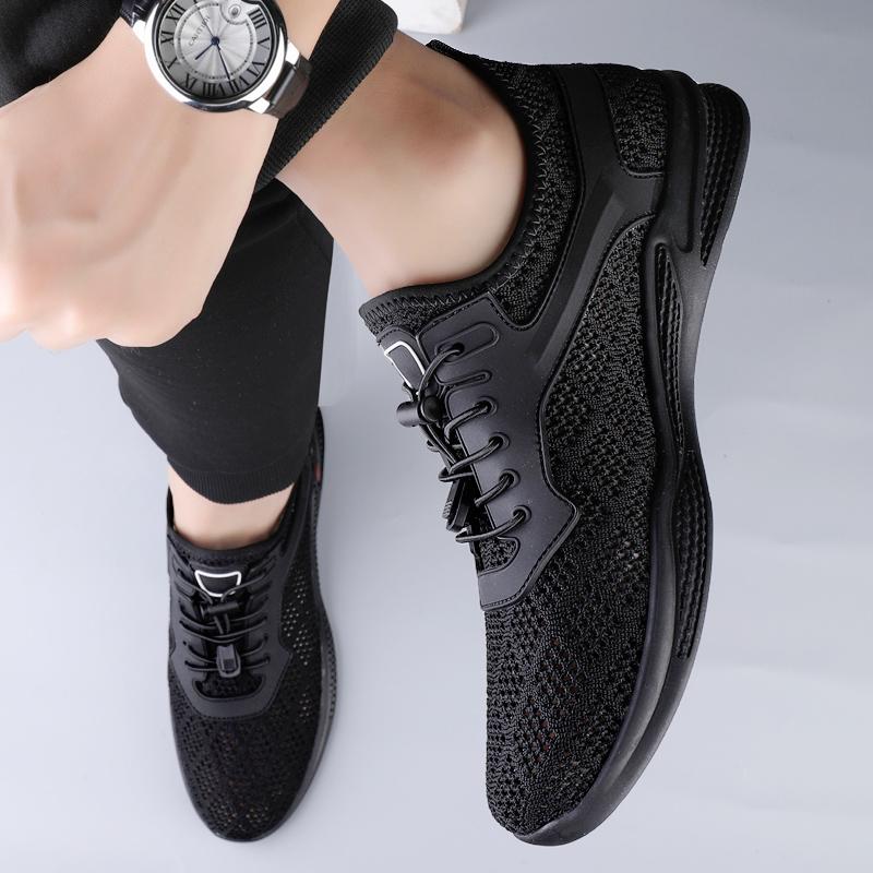 Fashion Summer Men's Breathable Flats Hollow Out Casual Shoes Fashion Outdoor Soft Sole Comfort Walk Sneakers Commute Casual Mesh Shoes