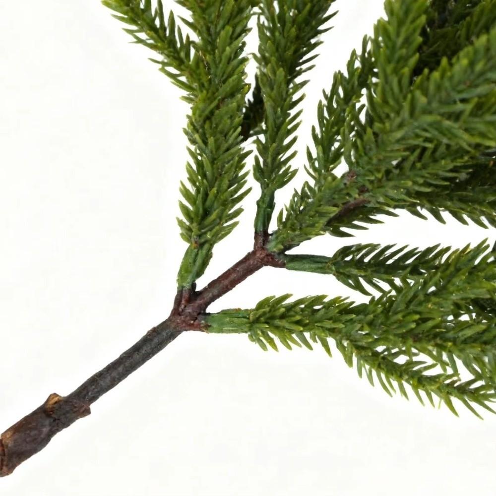 5/10Pcs with Lights Faux Christmas Norfolk Pine Stem  for Home/Office/Wedding