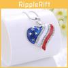 Fashionable Alloy Heart Star Necklace Blue Gender-neutral Clavicle Chain