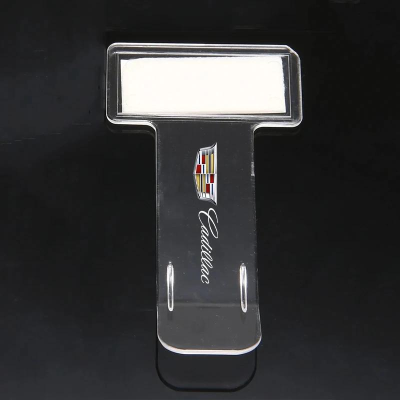 

Car Parking Ticket Card Holder Fastener Sticker for Cadillac ATS BLS CT5 CT6 CTS ESCALADE EXT SLR STS XLR XT4 XTS Accessories 2pcs прозрачный
