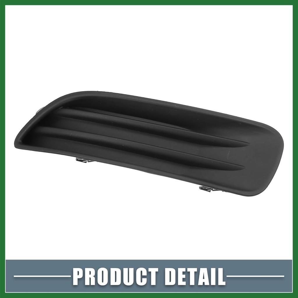 Motoforti Left Right Side Fog Light Grille Cover Trim NO.5212702070/5212802060 for Toyota Corolla 2003 2004 2005 Black 1 Pair Long-lasting