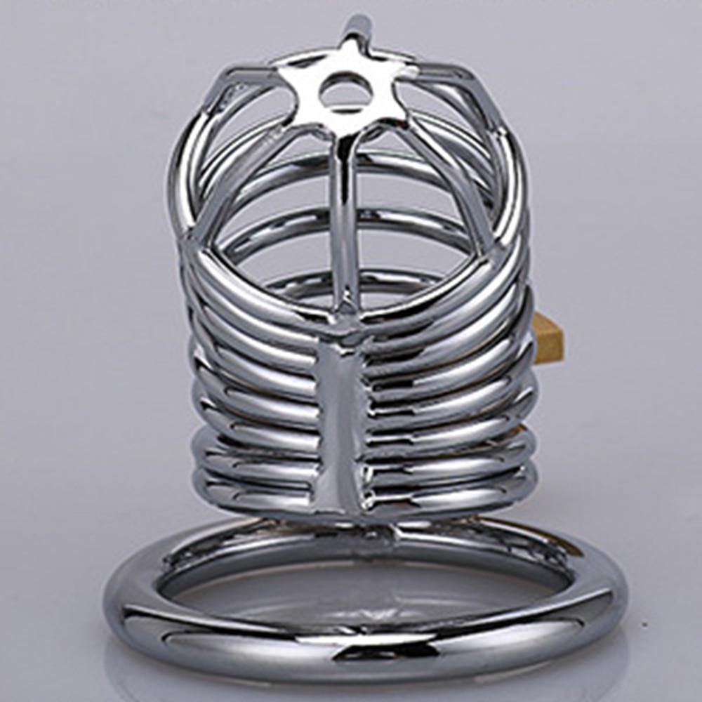 Long Metal Cage Cock Lock 40/45/50mm Ring Chastity Cage Chaste Belt