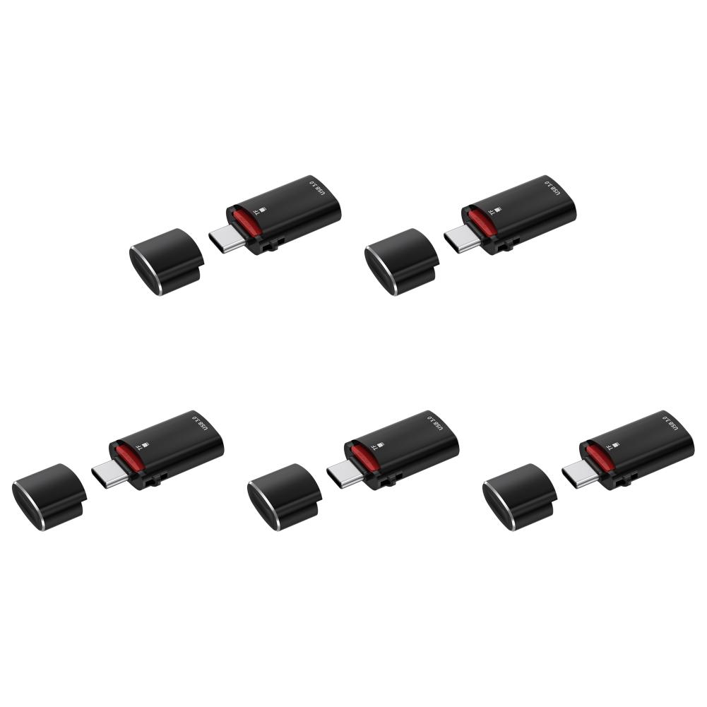 

2-в-1 Type-C в USB 3.0 OTG конвертер TF карта USB накопитель кард-ридер(черный)