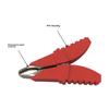 2Pcs Alligator Clip 50A PVC Sheathed Alligator Clamps Electric Test Clips Alligator Clamp for Car Auto Vehicle